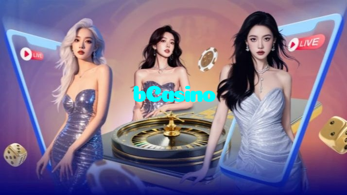 bCasino casino presented on mobile device in Pakistan with slots and live games